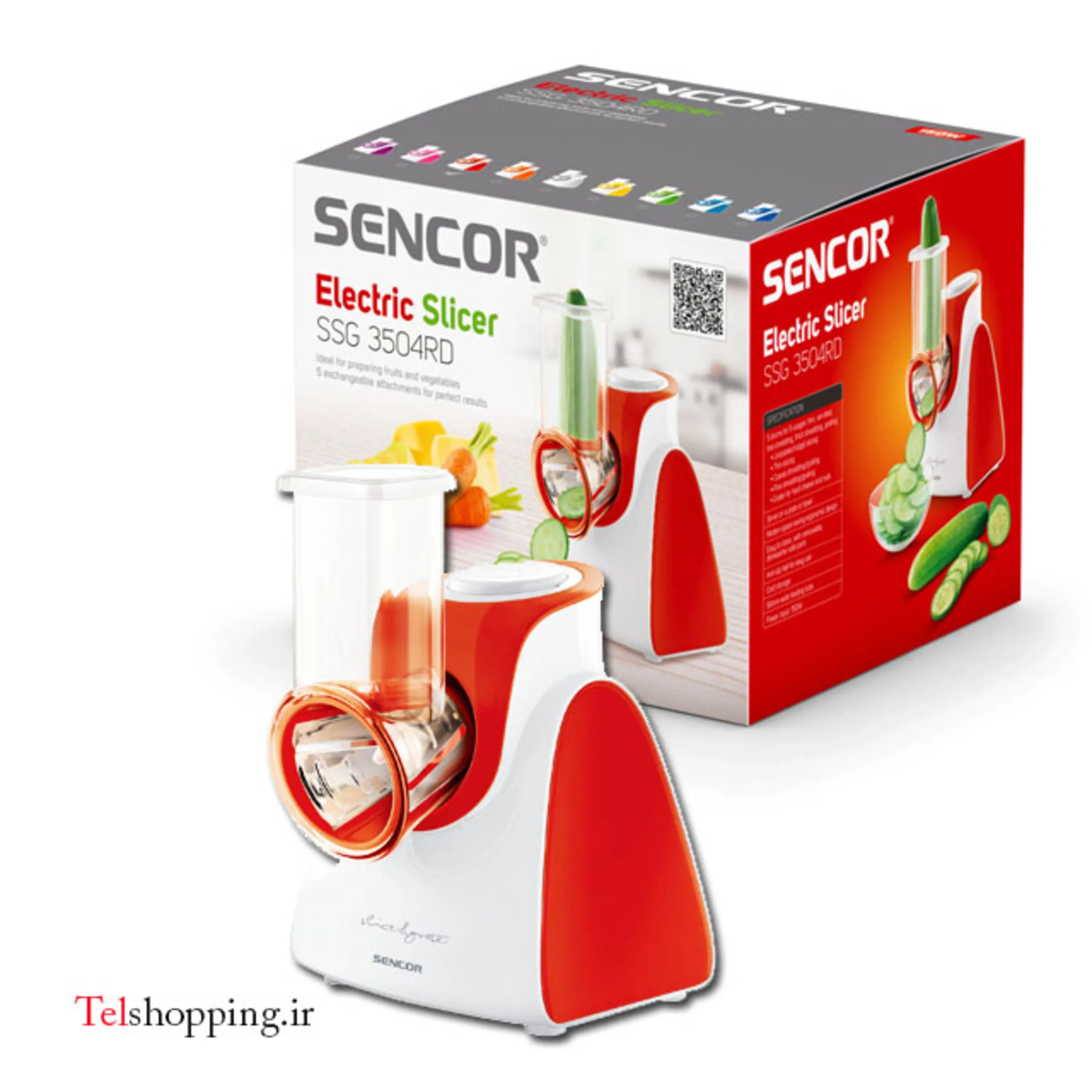 سالاد ساز و رنده برقی سنکور مدل SENCOR SSG 3504RD